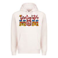 Pale Pink firefighter mom Premium Hoodie - HRA Design Shop