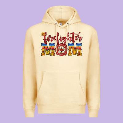 Firefighter Mom Premium Hoodie Designed By Hra Design Shop