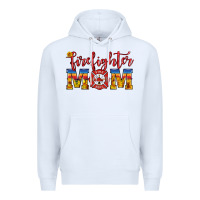 White firefighter mom Premium Hoodie - HRA Design Shop