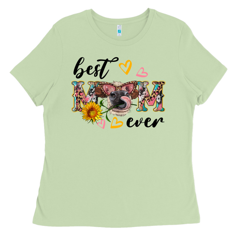 Best Mom Ever With Cow Ladies Tee by Artiststas | Teevron