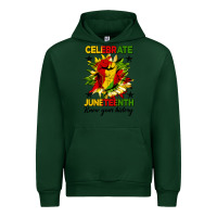 Forest Green celebrate juneteenth know your history Urban Hoodie - HRA Design Shop