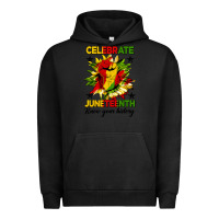 Pigment Black celebrate juneteenth know your history Urban Hoodie - HRA Design Shop