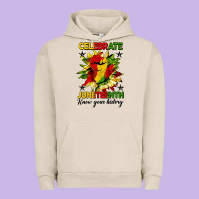 Celebrate Juneteenth Know Your History Urban Hoodie Designed By Hra Design Shop