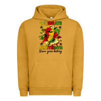 Pigment Peanut Butter celebrate juneteenth know your history Urban Hoodie - HRA Design Shop