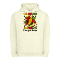 Pigment Pistachio celebrate juneteenth know your history Urban Hoodie - HRA Design Shop