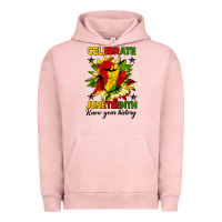 Pigment Salmon celebrate juneteenth know your history Urban Hoodie - HRA Design Shop