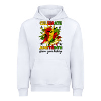 White celebrate juneteenth know your history Urban Hoodie - HRA Design Shop