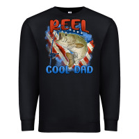 Black reel cool dad Premium Sweatshirt - MaliasSmallBusiness
