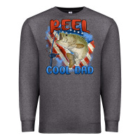 Charcoal Heather reel cool dad Premium Sweatshirt - MaliasSmallBusiness