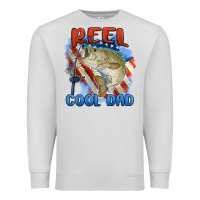 Dove Grey reel cool dad Premium Sweatshirt - MaliasSmallBusiness
