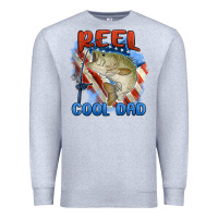 Heather Grey reel cool dad Premium Sweatshirt - MaliasSmallBusiness