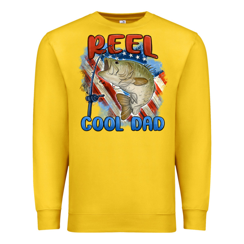 Reel Cool Dad Premium Sweatshirt by MaliasSmallBusiness | Teevron