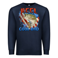 Navy reel cool dad Premium Sweatshirt - MaliasSmallBusiness
