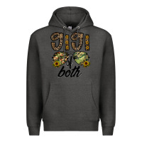 Charcoal Heather gigi of both Premium Hoodie - CowhideDigitalArt