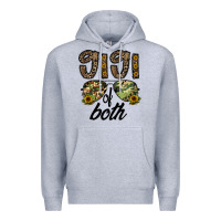 Heather Grey gigi of both Premium Hoodie - CowhideDigitalArt