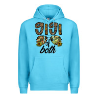 Ocean Blue gigi of both Premium Hoodie - CowhideDigitalArt