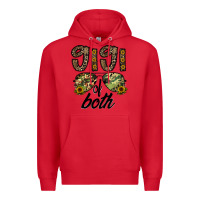 Red gigi of both Premium Hoodie - CowhideDigitalArt