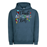 Pigment Midnight Navy i teach au some kids Urban Hoodie - CowhideDigitalArt