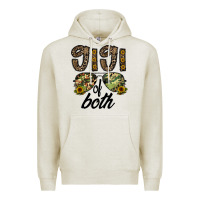 Oatmeal Heather gigi of both Premium Hoodie - CowhideDigitalArt