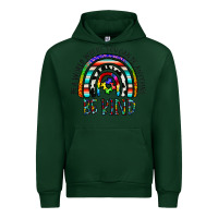 Forest Green in a world where you can be anything be kind Urban Hoodie - CowhideDigitalArt
