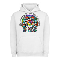 Pigment Lunar Rock in a world where you can be anything be kind Urban Hoodie - CowhideDigitalArt