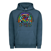 Pigment Midnight Navy in a world where you can be anything be kind Urban Hoodie - CowhideDigitalArt