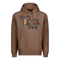 Chestnut give me coffee jesus Premium Hoodie - CowhideDigitalArt