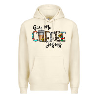 Sandshell give me coffee jesus Premium Hoodie - CowhideDigitalArt