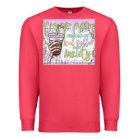Cardinal fueled by iced coffee and anxiety Premium Sweatshirt - MaliasSmallBusiness