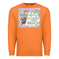Carrot fueled by iced coffee and anxiety Premium Sweatshirt - MaliasSmallBusiness