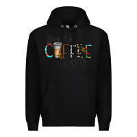Black give me coffee jesus Premium Hoodie - CowhideDigitalArt
