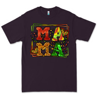 Plum juneteenth leopard frame mama Mother's Day Premium Tee - LillyAllenDesigns