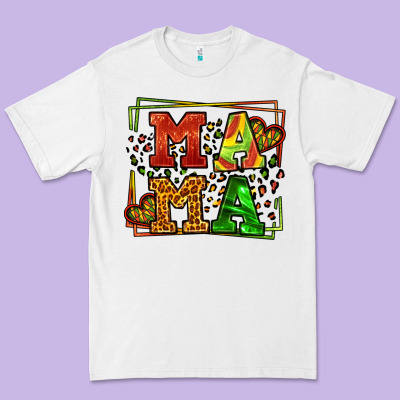 Juneteenth Leopard Frame Mama Mother's Day Premium Tee Designed By Lillyallendesigns