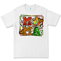 White juneteenth leopard frame mama Mother's Day Premium Tee - LillyAllenDesigns