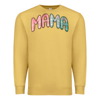 Antique Gold mama christmas plaid Premium Sweatshirt - MaliasSmallBusiness