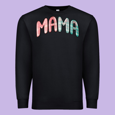 Premium Sweatshirt mama christmas plaid