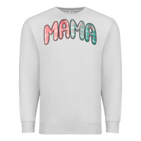 Dove Grey mama christmas plaid Premium Sweatshirt - MaliasSmallBusiness