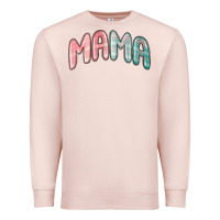 Pale Pink mama christmas plaid Premium Sweatshirt - MaliasSmallBusiness