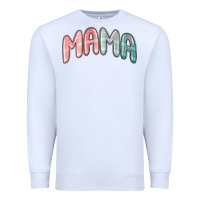 White mama christmas plaid Premium Sweatshirt - MaliasSmallBusiness