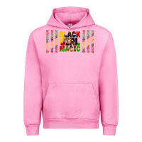 Fuchsia Pink black girl magic libbey glass Urban Hoodie - HRA Design Shop