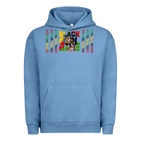 Pigment Pebble Blue black girl magic libbey glass Urban Hoodie - HRA Design Shop