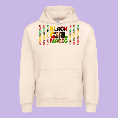 Black Girl Magic Libbey Glass Urban Hoodie Designed By Hra Design Shop