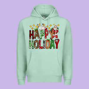 Happy Holiday Christmas Premium Hoodie Designed By Fadigitalartstudio