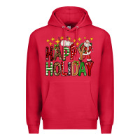 Cardinal happy holiday christmas Premium Hoodie - FaDigitalArtStudio