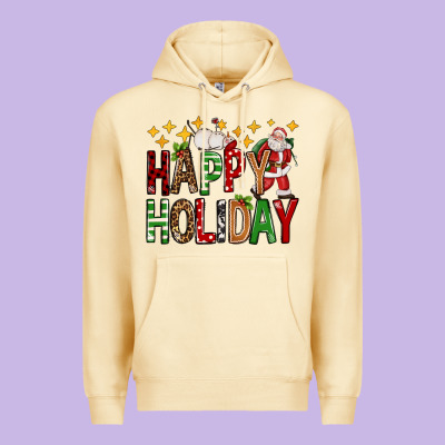 Happy Holiday Christmas Premium Hoodie Designed By Fadigitalartstudio