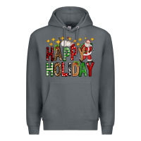 Rock happy holiday christmas Premium Hoodie - FaDigitalArtStudio