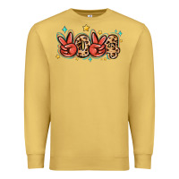 Antique Gold 2024 stars and leopard Premium Sweatshirt - MaliasSmallBusiness
