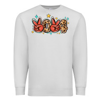 Dove Grey 2024 stars and leopard Premium Sweatshirt - MaliasSmallBusiness