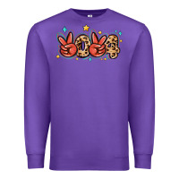 Purple 2024 stars and leopard Premium Sweatshirt - MaliasSmallBusiness