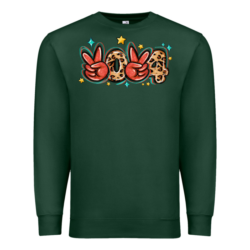 2024 Stars And Leopard Premium Sweatshirt by MaliasSmallBusiness | Teevron